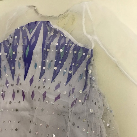 Frozen Elsa Costume Dress Sparkly Gown - Picture 6 of 6